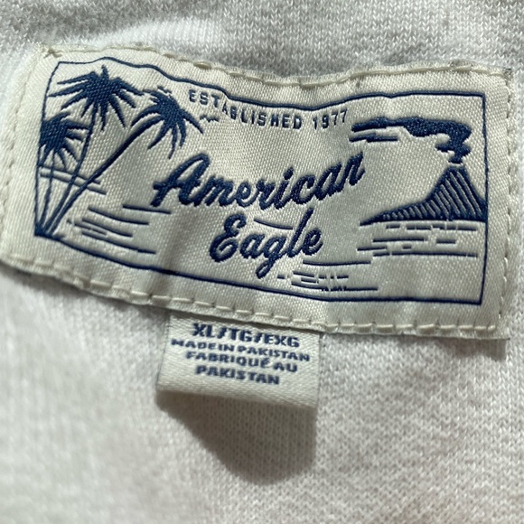 American Eagle Blank White Hoodie - Picture 5 of 5